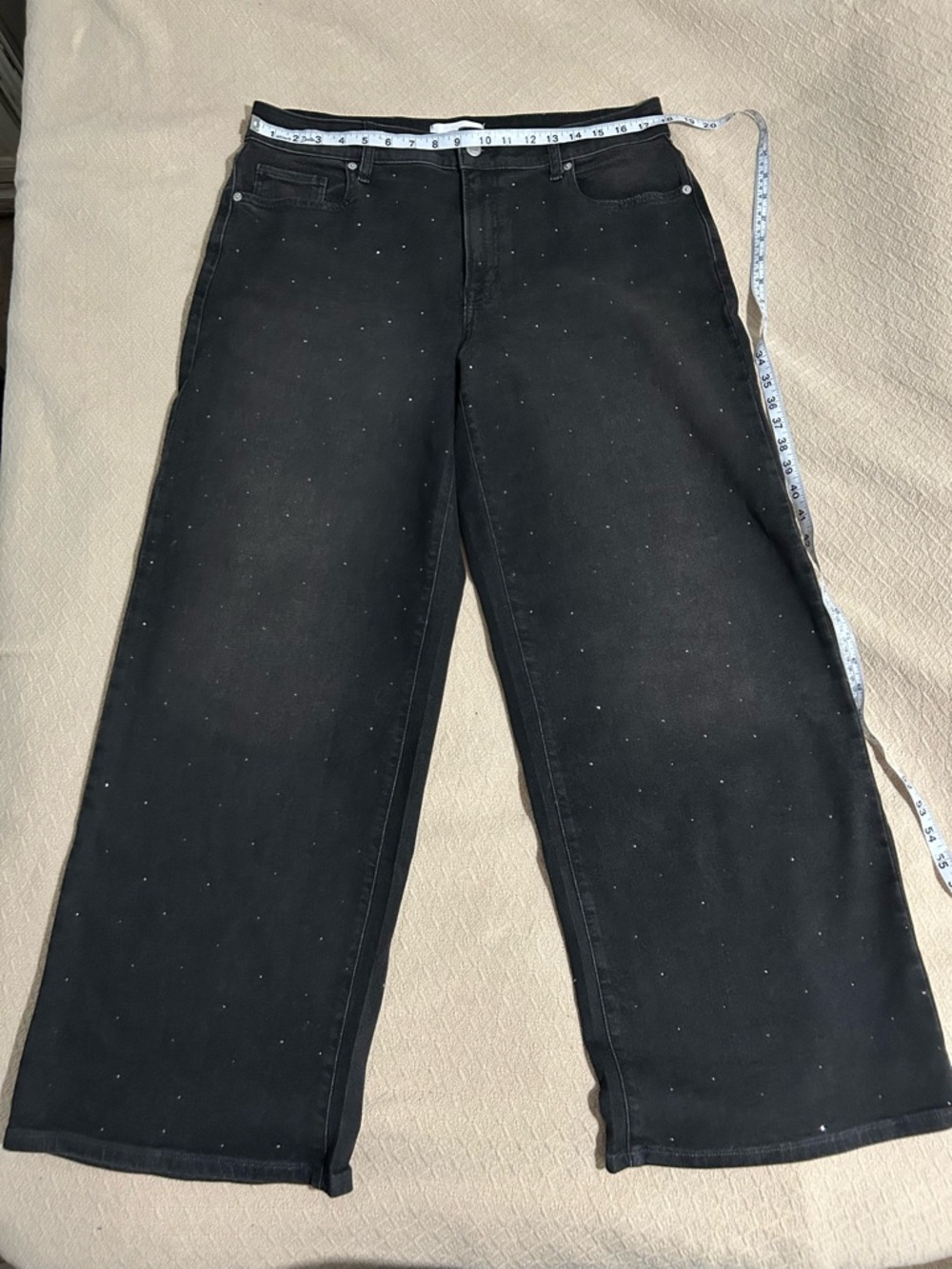 Victoria's Secret Women’s Boyfriend Wide Leg Jeans in Black - Picture 5 of 9